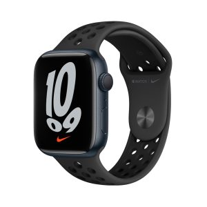 ساعت هوشمند اپل سری 7 مدل  45mm Aluminum Case with Nike Sport silicone Band