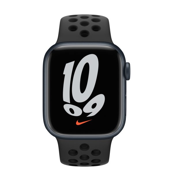 ساعت هوشمند اپل سری 7 مدل  45mm Aluminum Case with Nike Sport silicone Band