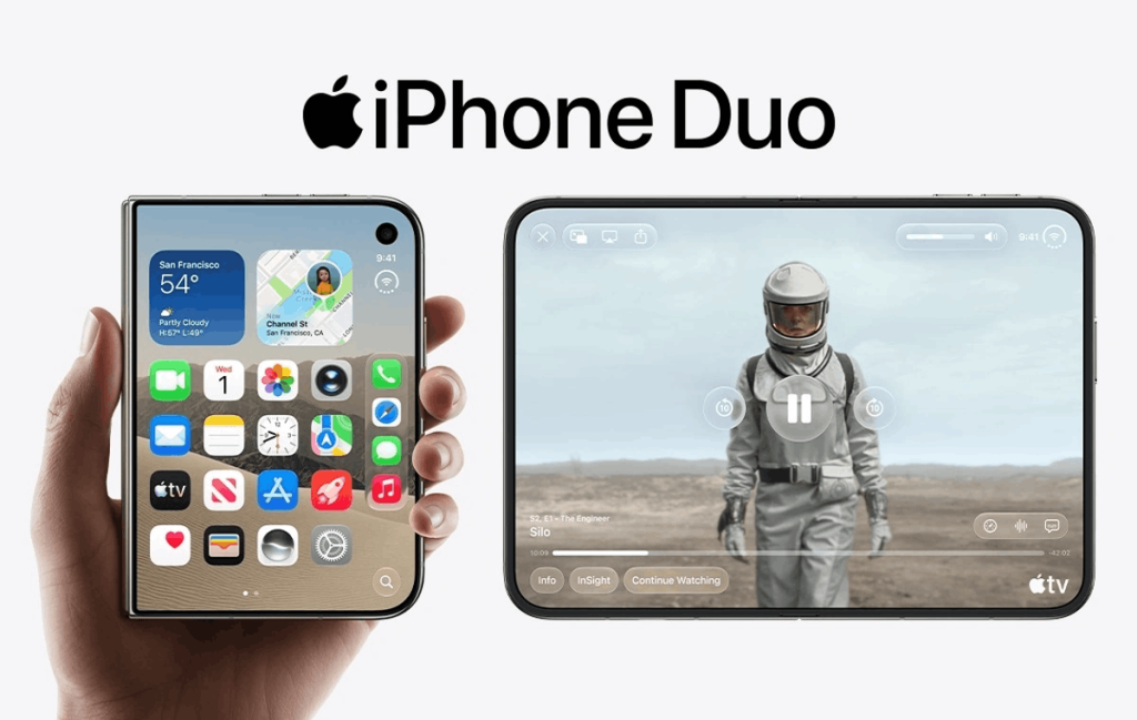 اولین گوشی تاشو اپل با نام آیفون Duo